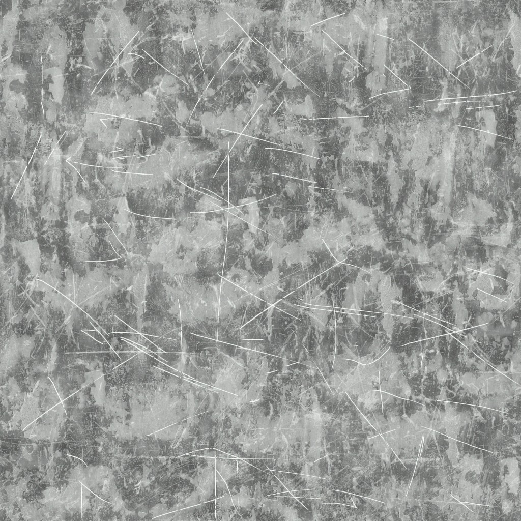 Close-up of a lightly scratched skin finish. Most of the paint is still visible.